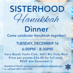Sisterhood Hanukkah Dinner