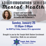 Adult Education Series: Mental Health with Dr. Roberta Rose