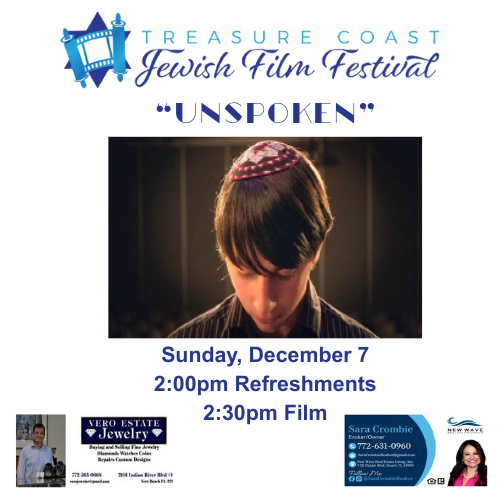 Treasure Coast Jewish Film Festival "Unspoken"