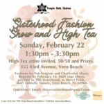 Sisterhood Fashion Show and High Tea