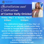Cantor Kelly's Installation and Celebration