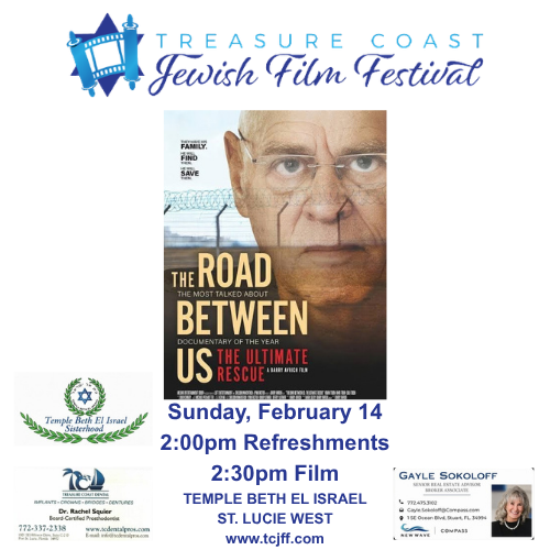 Treasure Coast Jewish Film Festival "The Road Between Us"