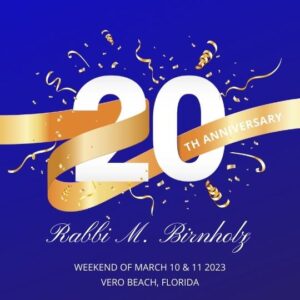Rabbi 20th Anniversary